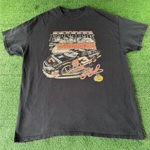 Y2K Dale Earnhardt black racing tee perfect fade. Nice shirt no tag fits L/Xl